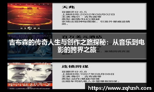 吉布森的传奇人生与创作之路探秘：从音乐到电影的跨界之旅